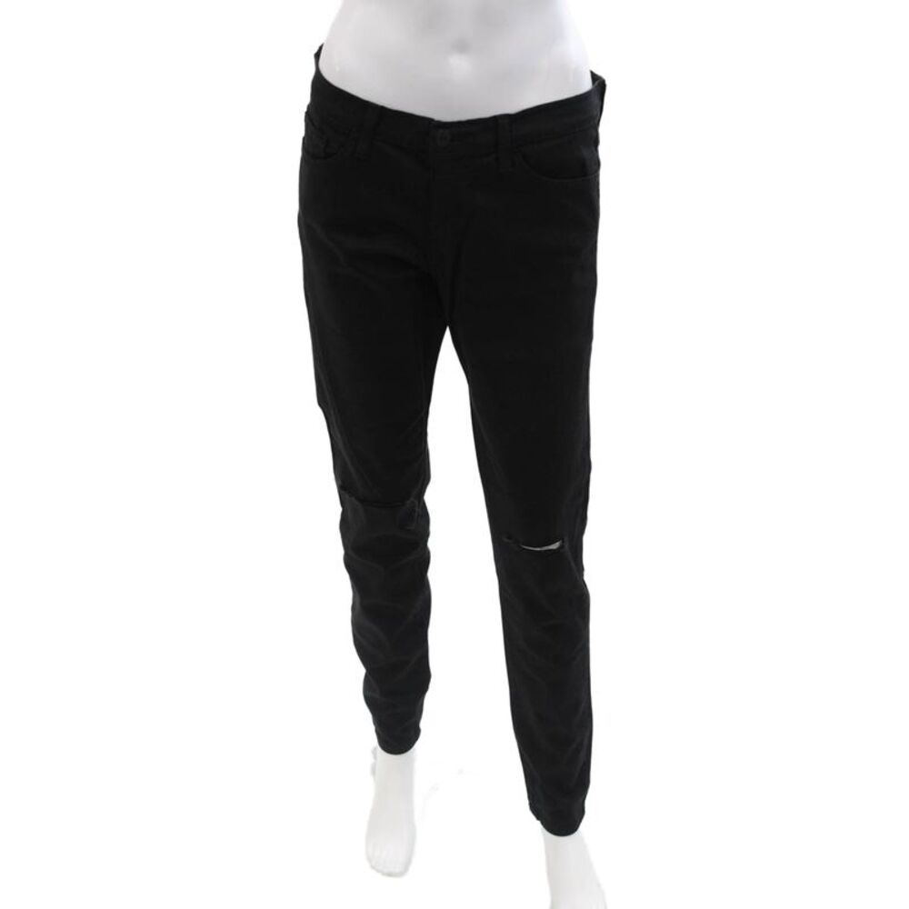 Flying Monkey Unisex Skinny Tapered Black Jeans Mid Rise Inseam 29 Size 30